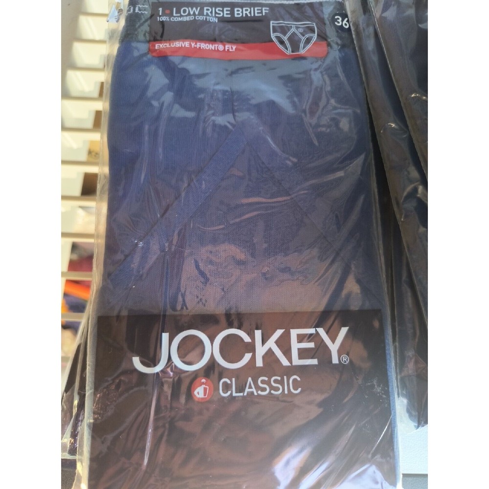 Vintage 2003 Sealed Jockey Classic Blue under briefs size 36 Cotton Lo-rise